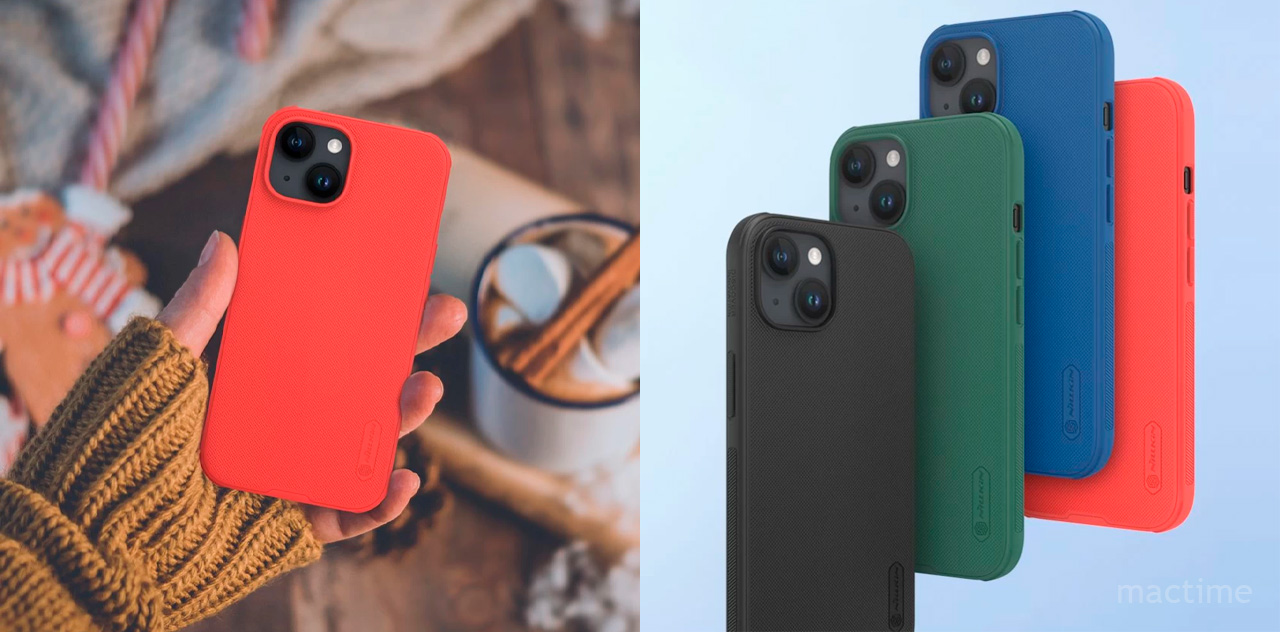 Чехол Nillkin Frosted Shield Pro для iPhone 15 красного цвета
